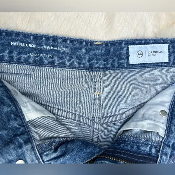 Ag Adriano Hattie Crop Size 27 Denim Jeans - Picture 4 of 7